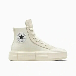 New in Box Converse Cruise Canvas-Suede Unisex High Top Shoe In Egret